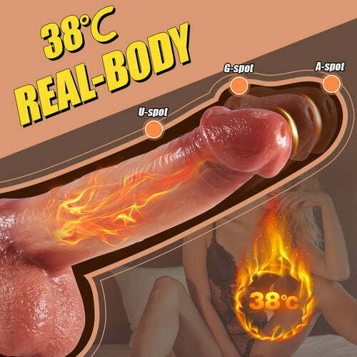 Vibrador 5 em 1 com sucção bucal, brinquedo sexual de rosas + 9 vibradores, 3 impulsos e balanços, aquecimento inteligente, vibrador realista de 6,3 polegadas, conjunto