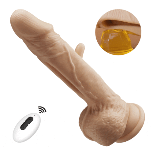 Vibrador de silicone com abas ocas 8,38 pol.