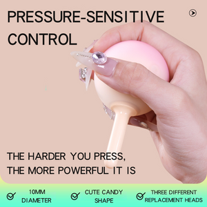 Vibrador de controle sensível à pressão Pink Gradient Lollipop