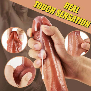Vibrador 5 em 1 com sucção bucal, brinquedo sexual de rosas + 9 vibradores, 3 impulsos e balanços, aquecimento inteligente, vibrador realista de 6,3 polegadas, conjunto