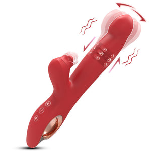 Vibrador de massagem e masturbação com bastão de rosas