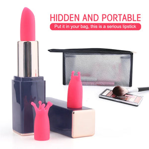 LustBeauty - Mini Vibrador Batom Secret Bullet Masturbador Mamilo Clitóris Estimulador
