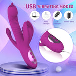 Vibrador de aquecimento e lambedura de língua retrátil totalmente automático