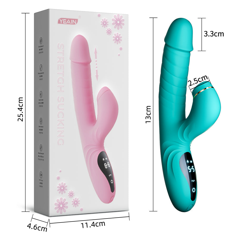 Alongamento sucção vibratório ponto G AV Stick pênis feminino sexo masturbação brinquedo