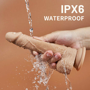 Vibrador de silicone com abas ocas 8,38 pol.