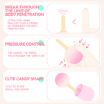 Vibrador de controle sensível à pressão Pink Gradient Lollipop