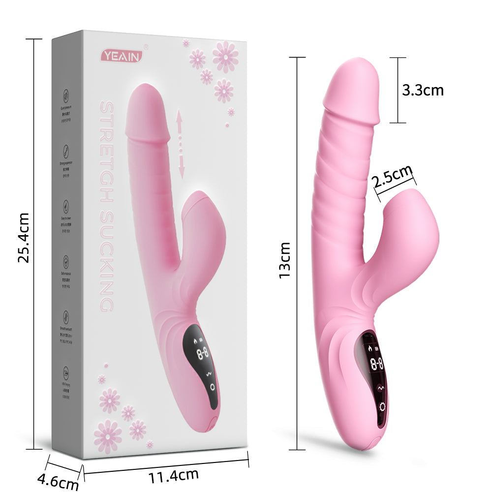 Alongamento sucção vibratório ponto G AV Stick pênis feminino sexo masturbação brinquedo