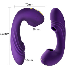 Chupar os seios de uma garota com vibrador estimula o clitóris e suga