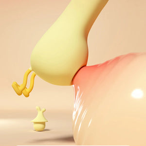 Pato plano chupando vibração ovo pulando brinquedo sexual feminino adulto