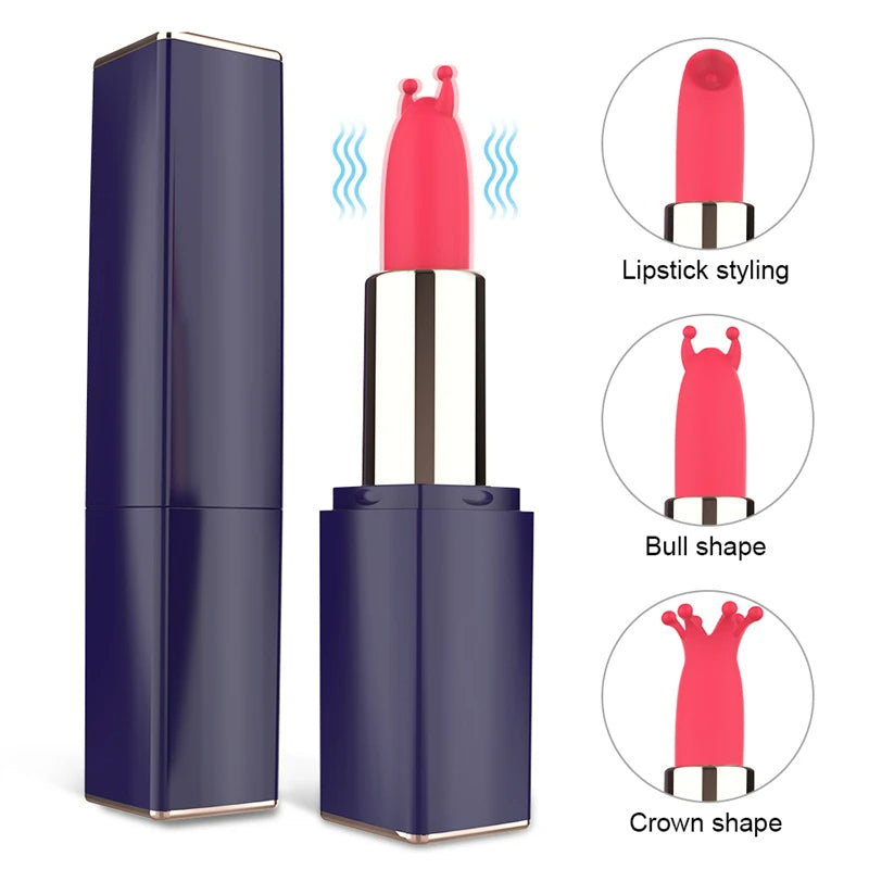 LustBeauty - Mini Vibrador Batom Secret Bullet Masturbador Mamilo Clitóris Estimulador