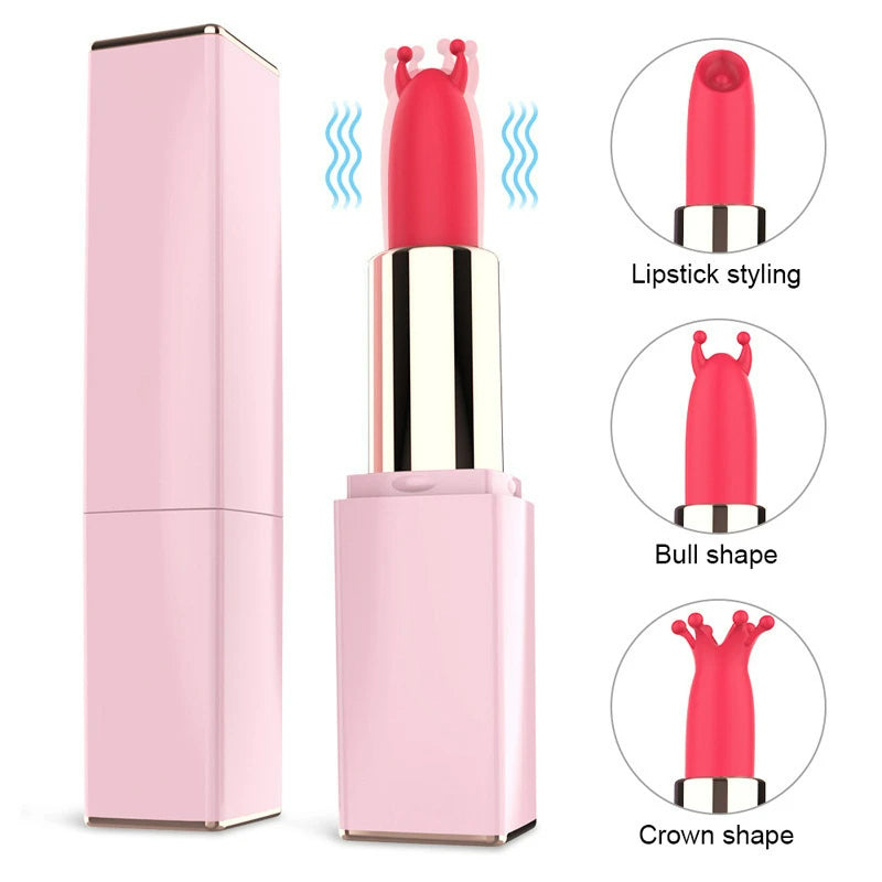 LustBeauty - Mini Vibrador Batom Secret Bullet Masturbador Mamilo Clitóris Estimulador