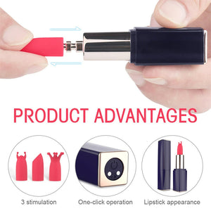 LustBeauty - Mini Vibrador Batom Secret Bullet Masturbador Mamilo Clitóris Estimulador