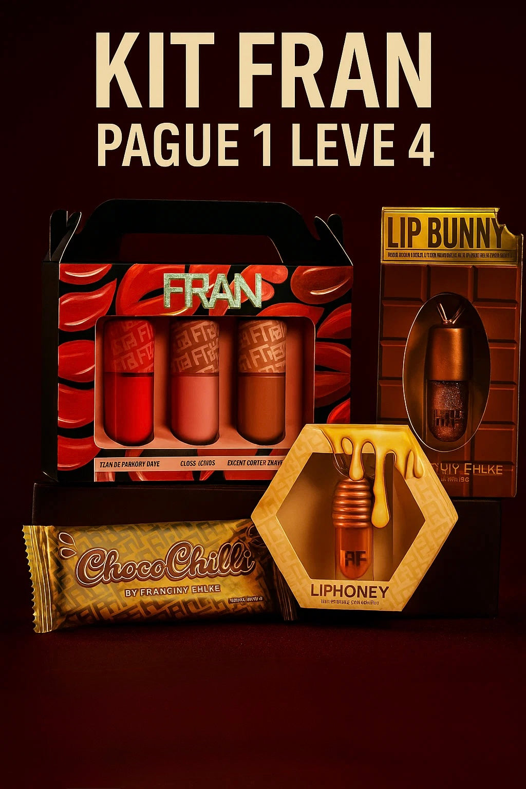 KIT PAGUE 1 LEVE 4 - COMBO BY FRANCINY EHLKE